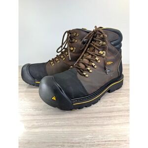 Keen Utility Milwaukee 6in Waterproof Steel Toe Boots Brown Gorpcore Men 10.5D
